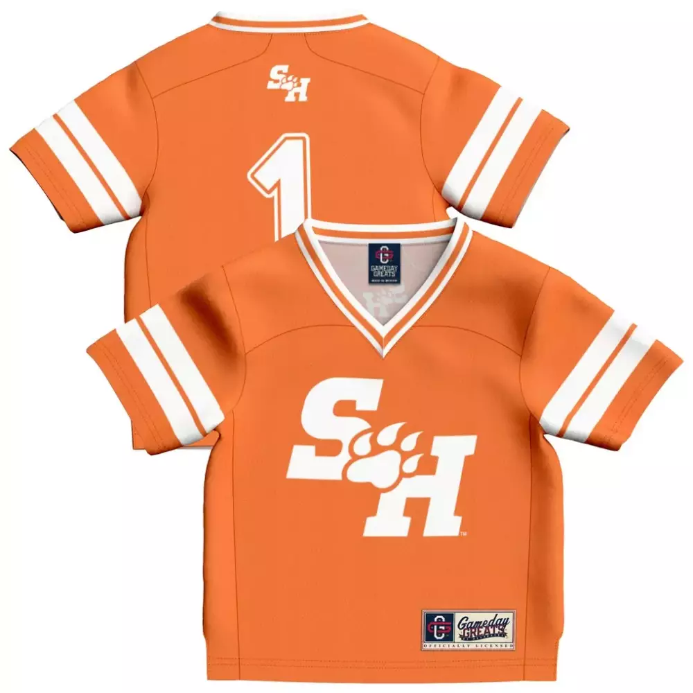 1 sam houston state bearkats gameday greats toddler collegiate football fashion jersey orange