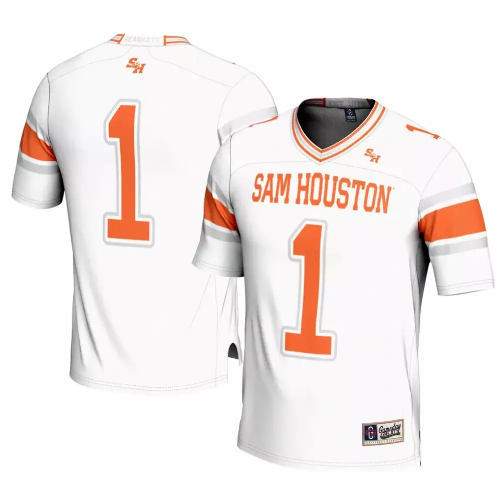1 sam houston state bearkats gameday greats youth football jersey white