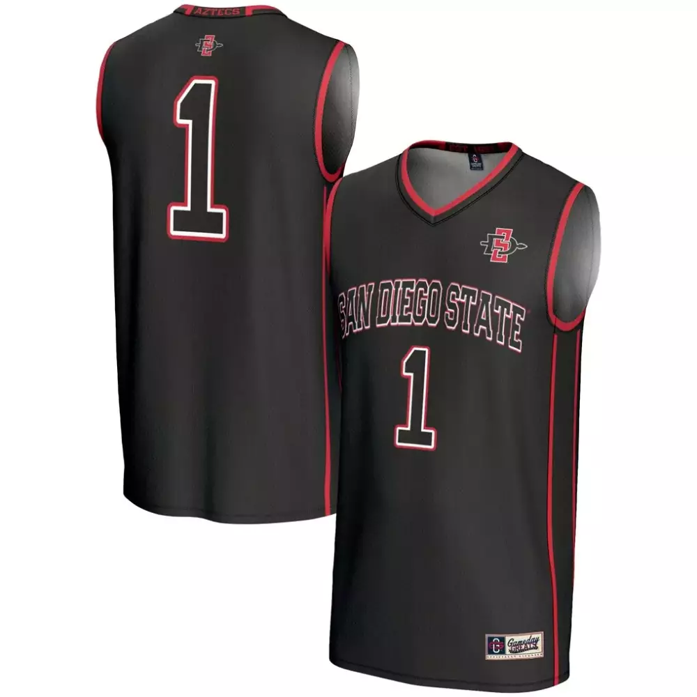 1 san diego state aztecs gameday greats youth lightweight basketball fashion jersey black