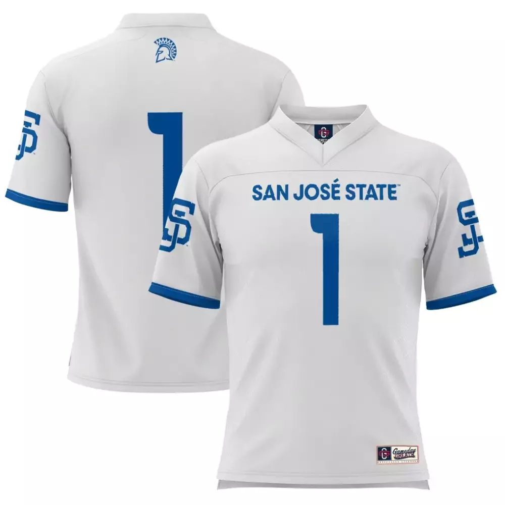 1 san jose state spartans gameday greats football jersey royal