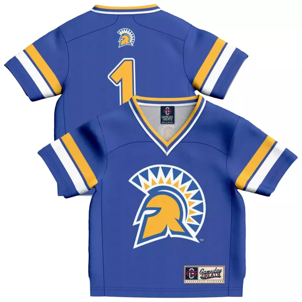 1 san jose state spartans gameday greats football jersey royal