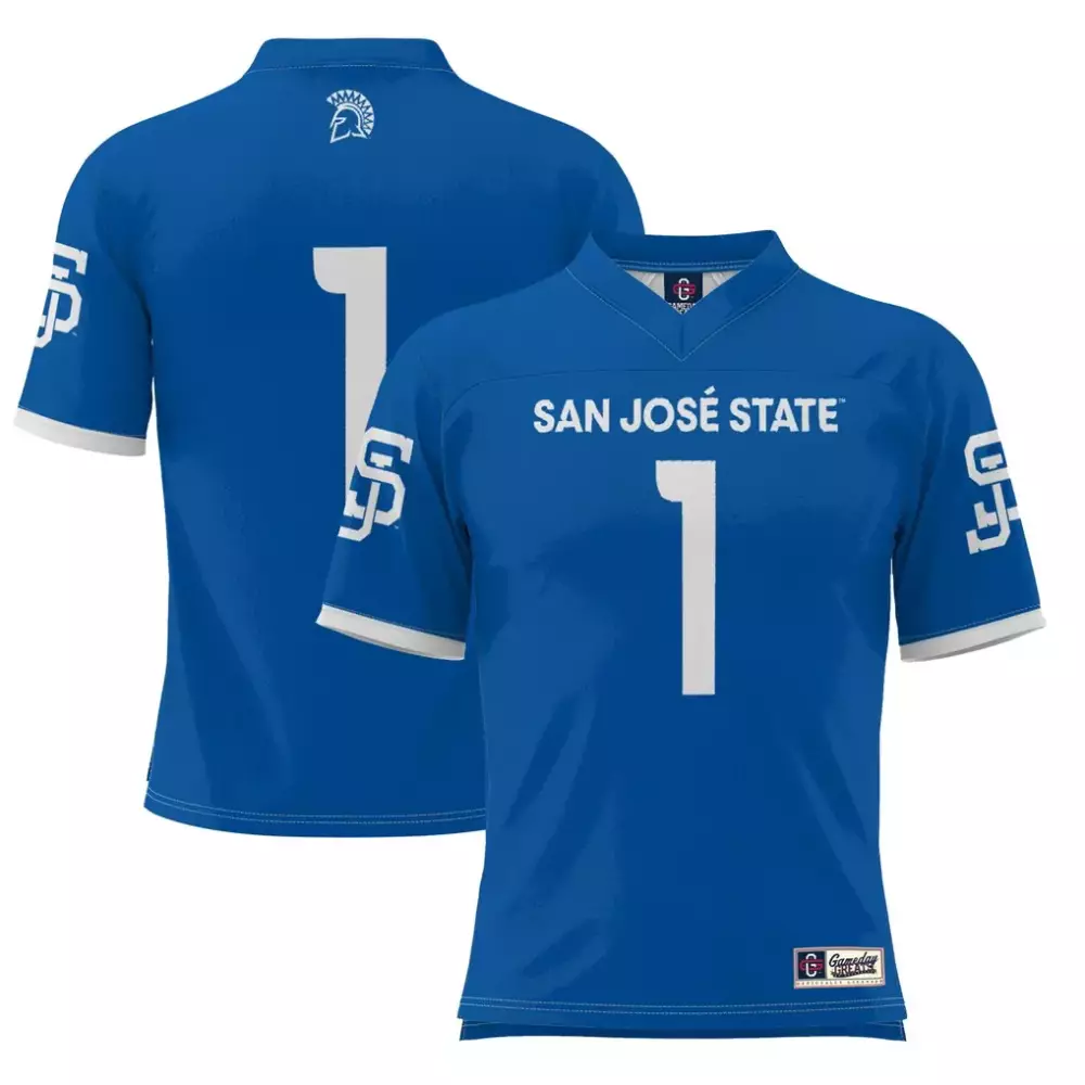 1 san jose state spartans gameday greats youth football jersey black