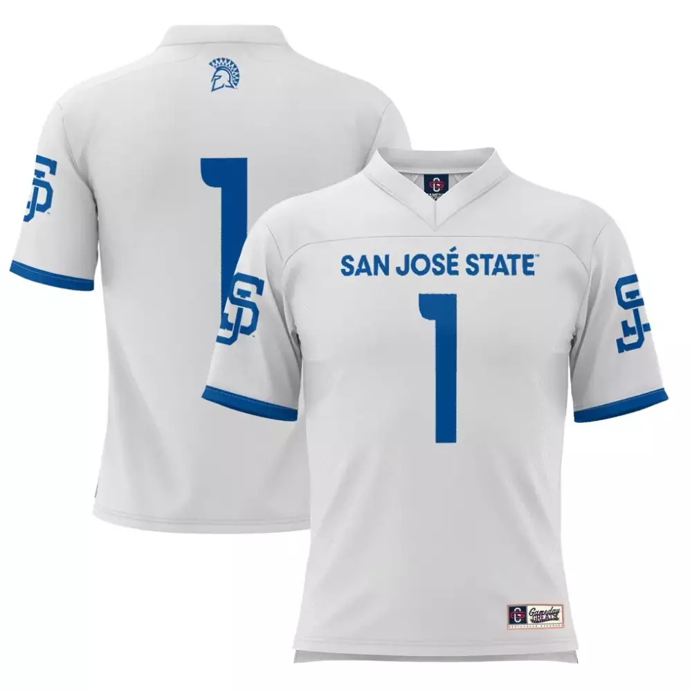 1 san jose state spartans gameday greats youth football jersey black