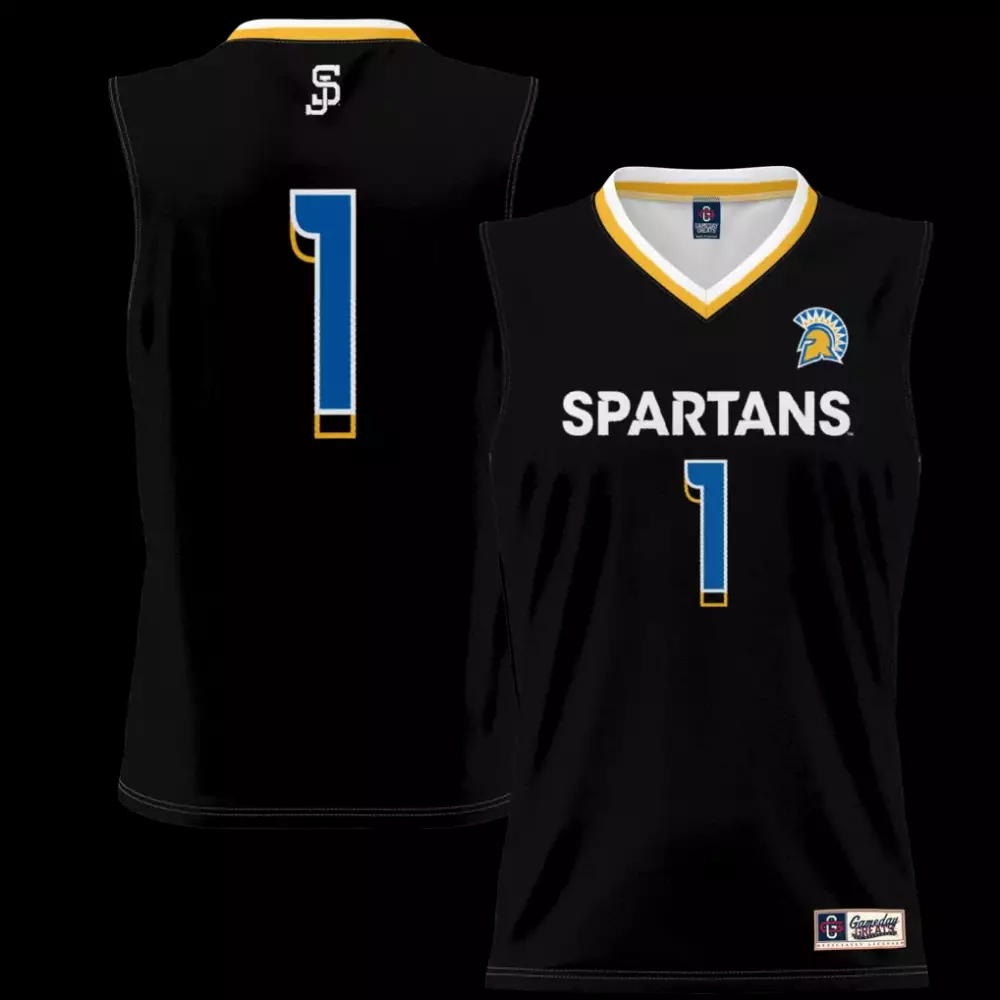 1 san jose state spartans gameday greats youth football jersey black