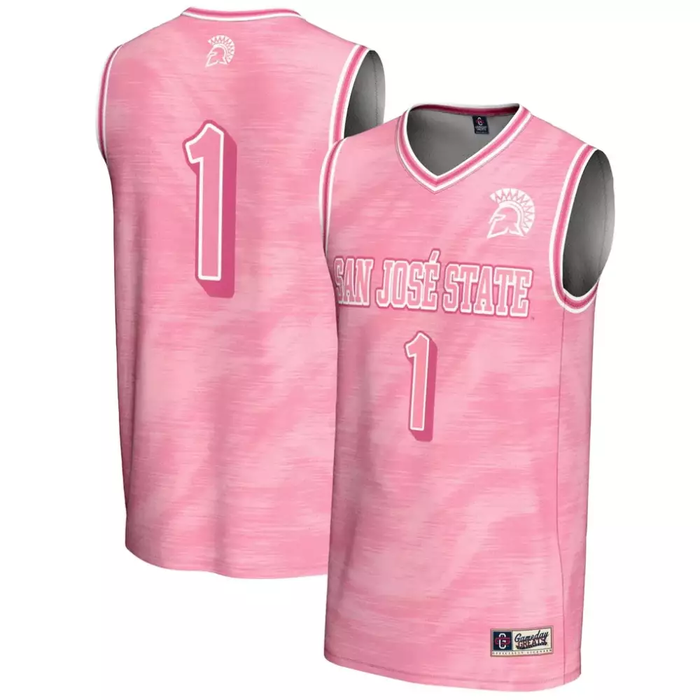 1 san jose state spartans gameday greats youth lightweight basketball jersey pink
