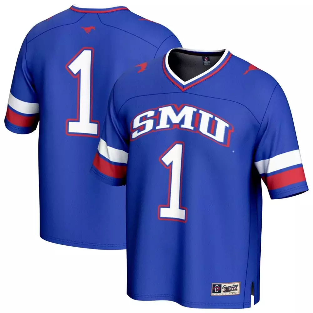 Smu Mustangs Gameday Greats Unisex Collegiate Football Jersey | Royal Fashion Fan Gear | For Men, Women & Youth