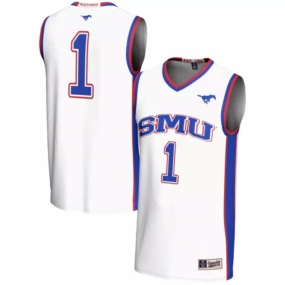 Smu Mustangs Gameday Greats Unisex Lightweight Basketball Jersey | White Fashion Style | For Men, Women & Youth