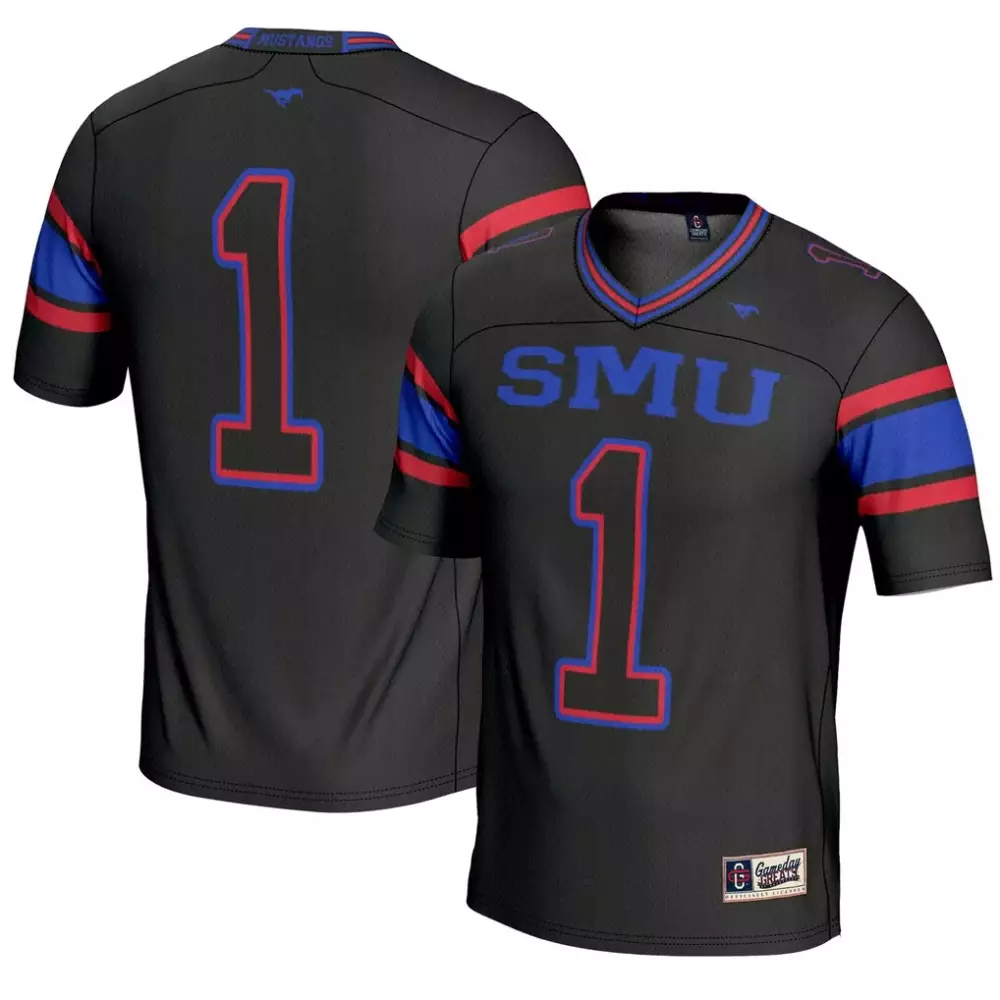 Smu Mustangs Gameday Greats Youth Endzone Football Jersey | Black Fashion Style | For Men, Women & Youth