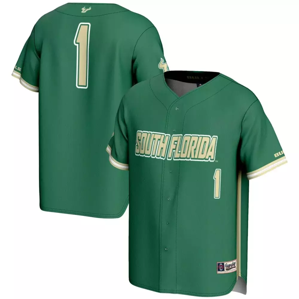 1 south florida bulls gameday greats football jersey green