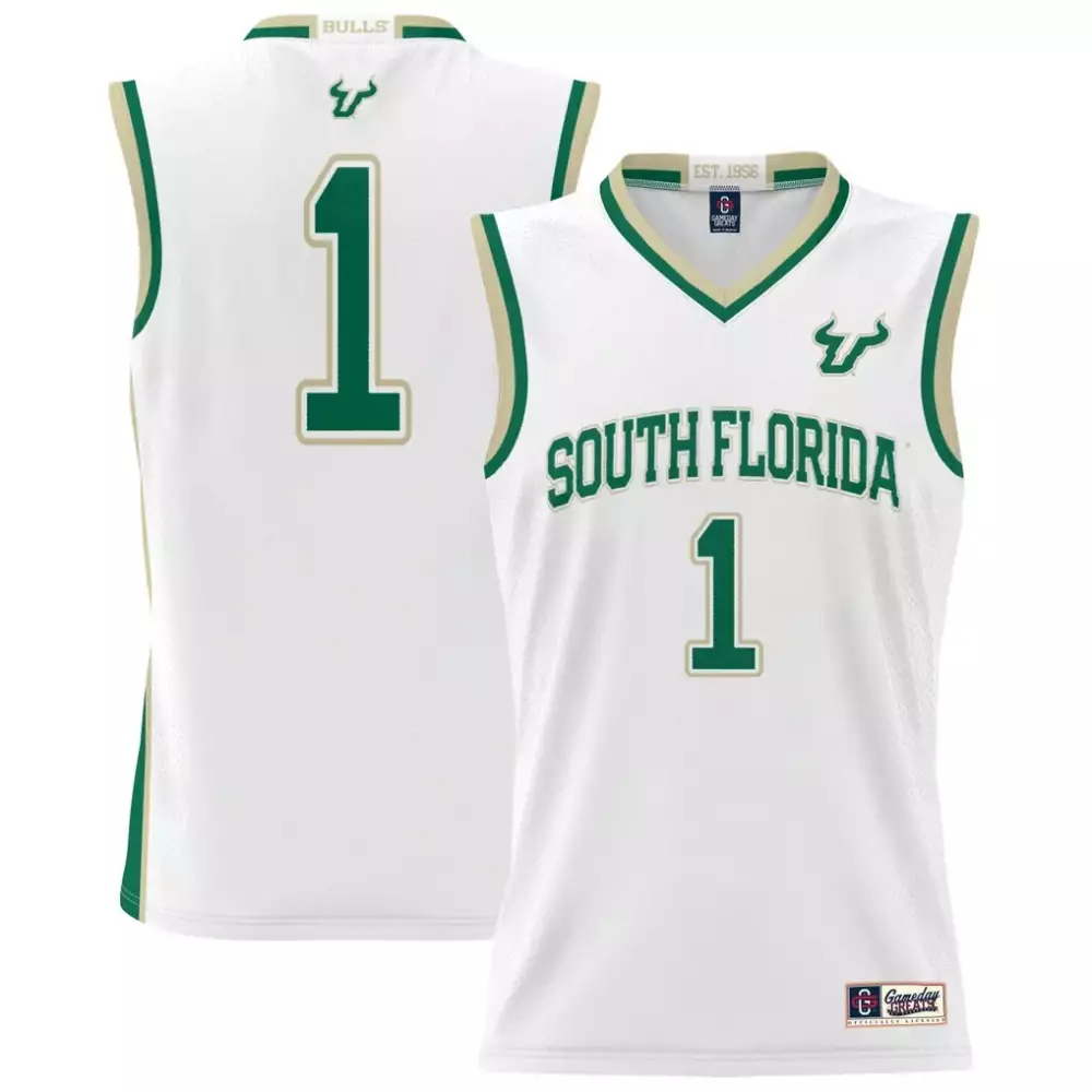 1 south florida bulls gameday greats unisex lightweight basketball jersey green