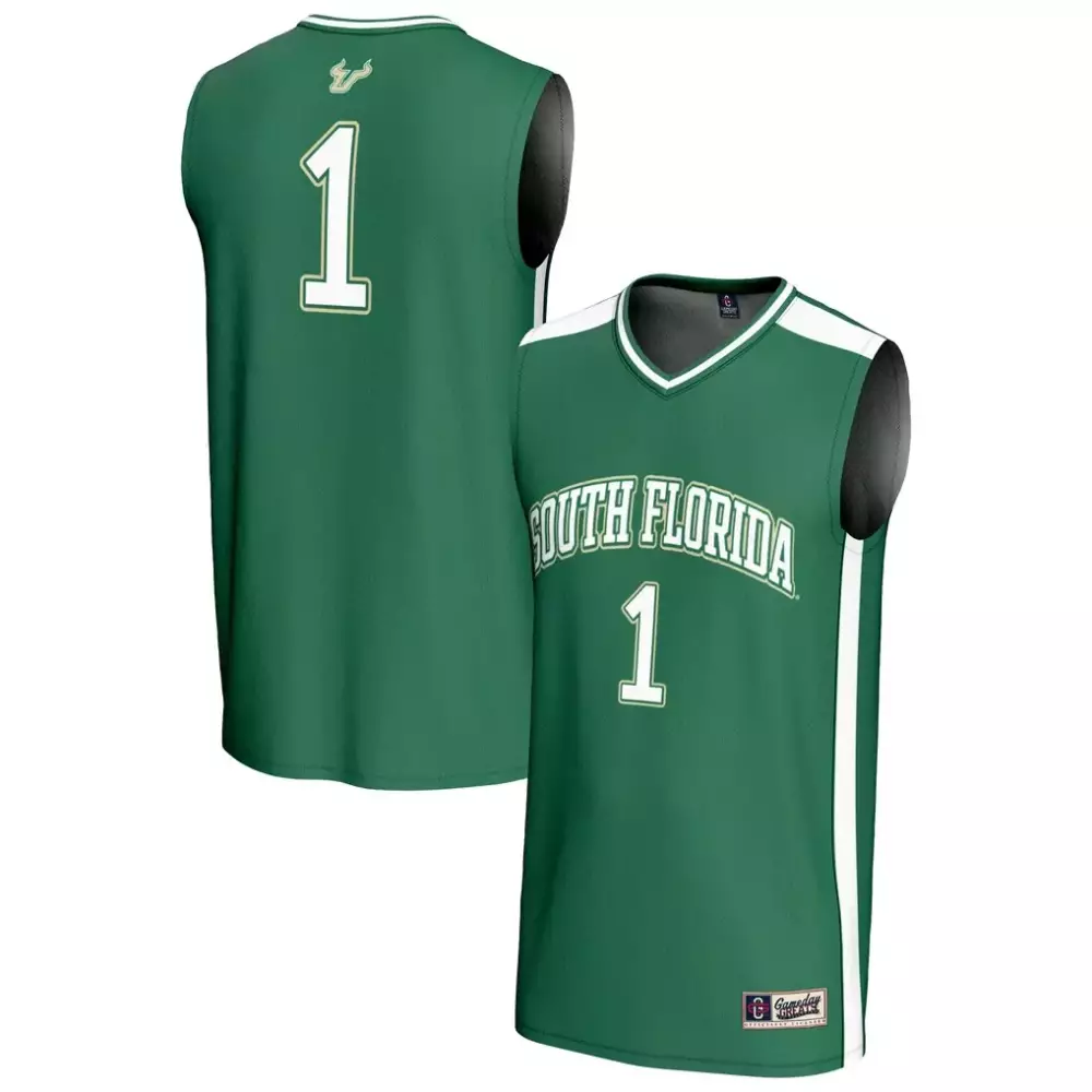 1 south florida bulls gameday greats unisex lightweight basketball jersey green