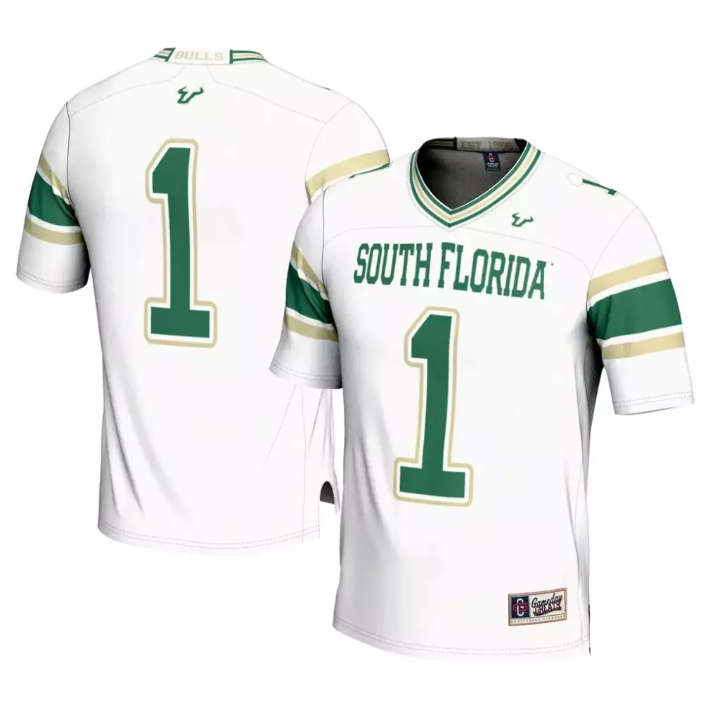 1 south florida bulls gameday greats youth football jersey green
