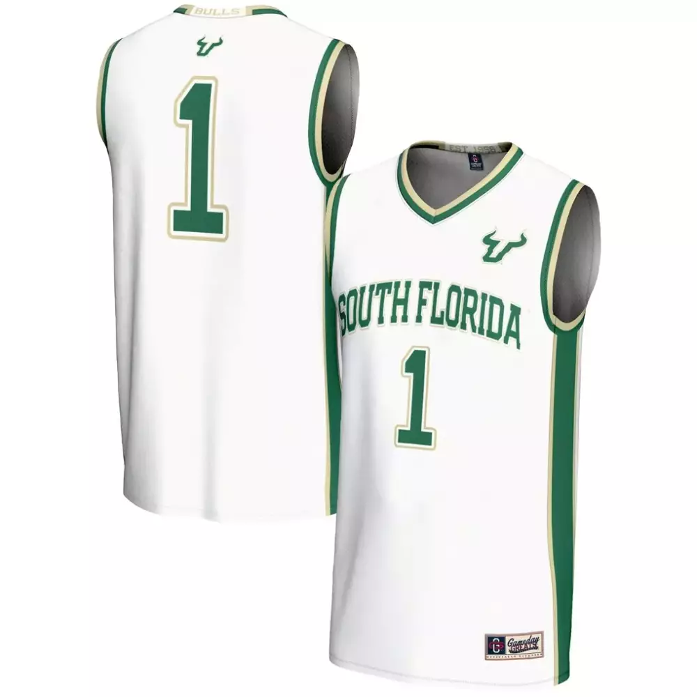 1 south florida bulls gameday greats youth lightweight basketball jersey black