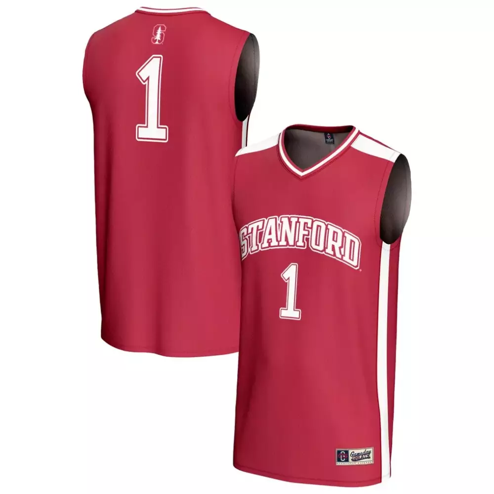 1 stanford cardinal gameday greats unisex lightweight soccer fashion jersey black
