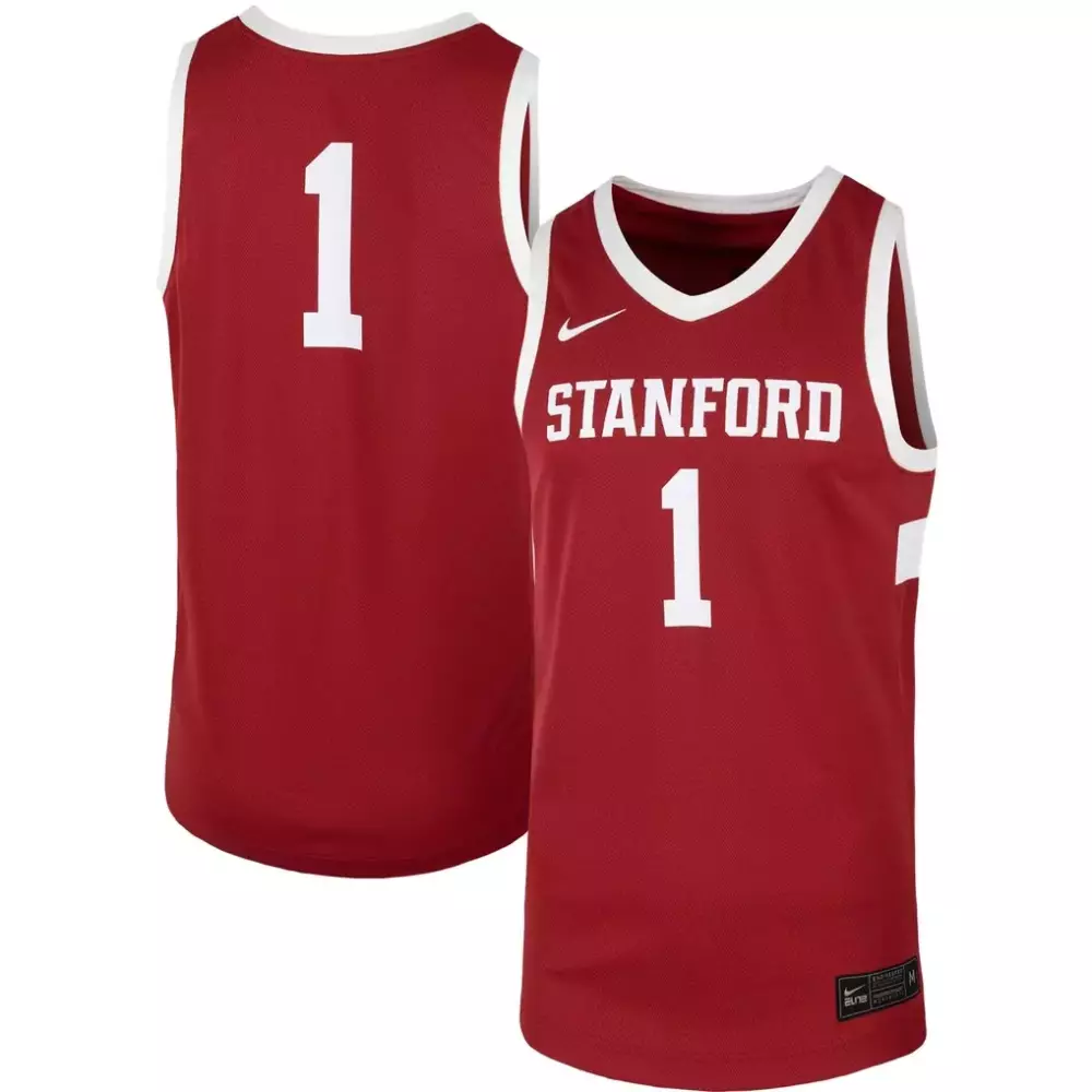 1 stanford cardinal nike alternate game jersey black