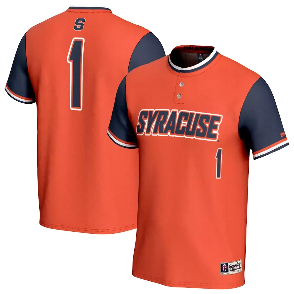 1 syracuse orange gameday greats unisex lightweight collegiate basketball fashion jersey orange
