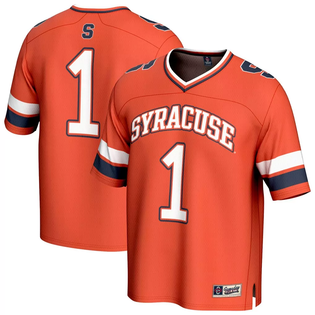 1 syracuse orange gameday greats youth football jersey orange