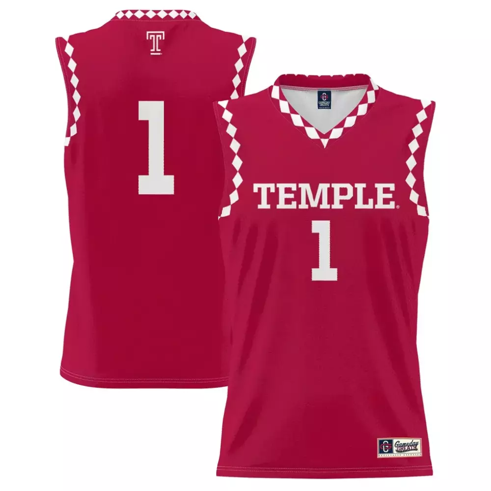 Temple Owls Gameday Greats Youth Lightweight Men's Basketball Fashion Jersey | Red | Game Day Fan Gear | For Men, Women & Youth