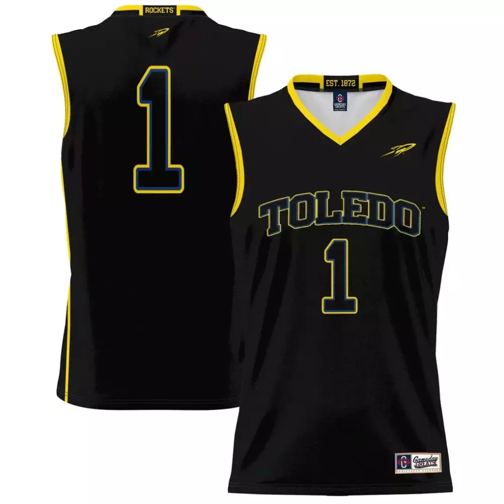 Toledo Rockets Gameday Greats Unisex Lightweight Basketball Jersey | Black Style | Fan Gear for Men, Women & Youth