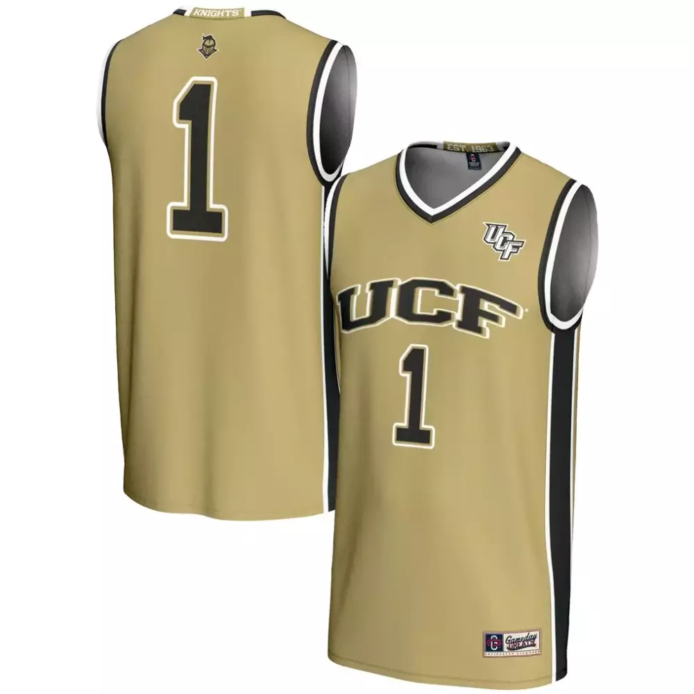 1 ucf knights gameday greats unisex lightweight basketball jersey gold