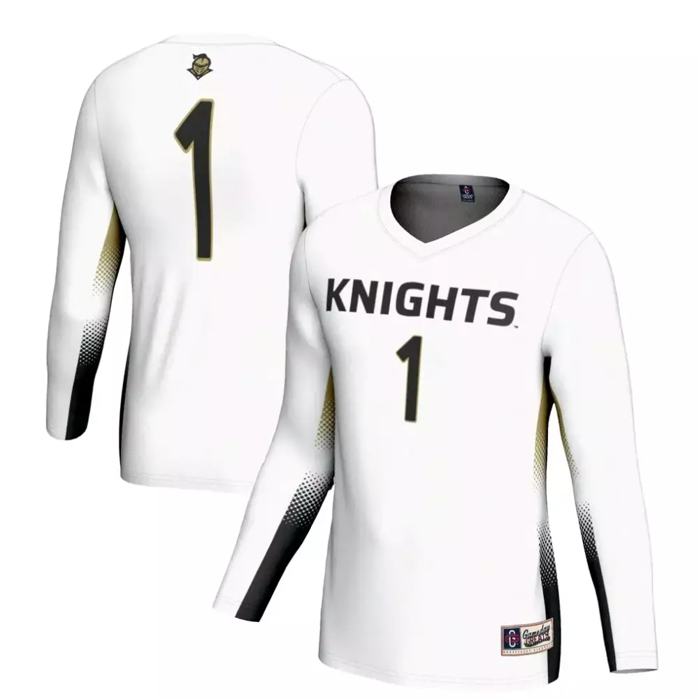 1 ucf knights gameday greats unisex lightweight volleyball jersey white