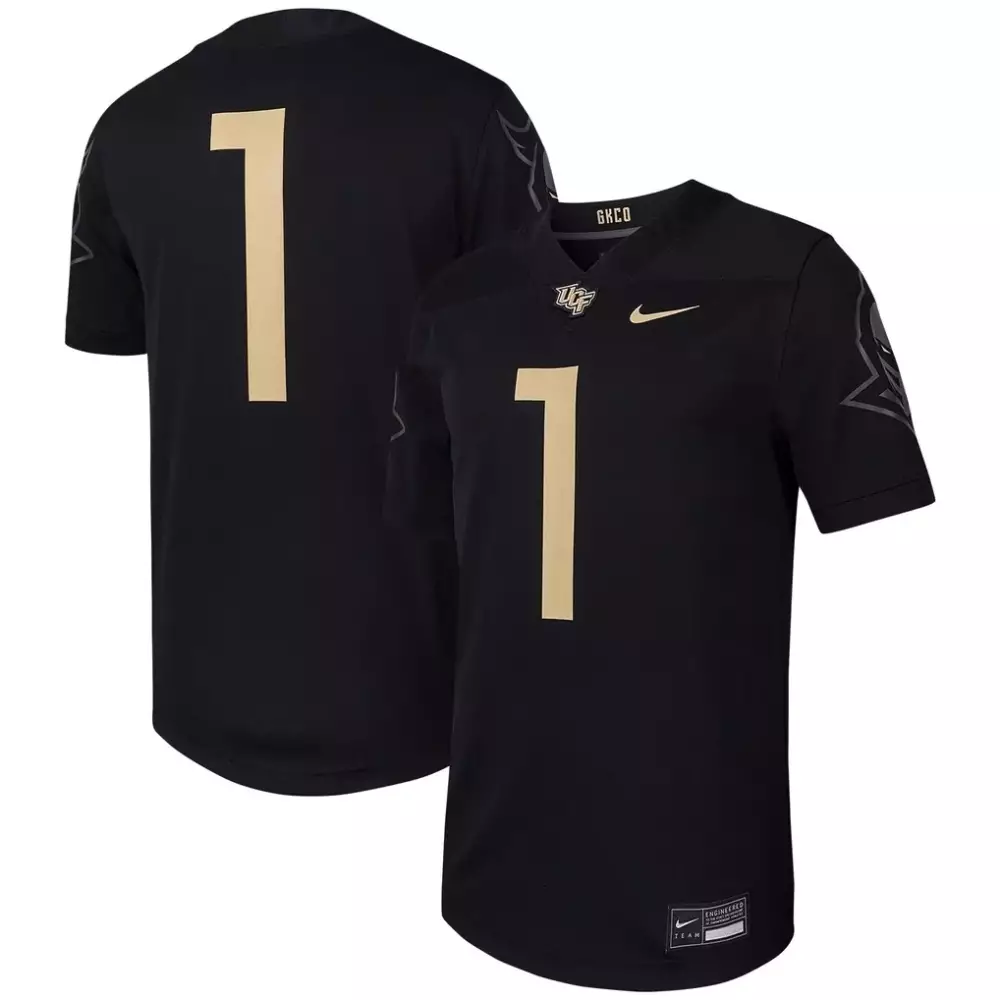 1 ucf knights nike replica basketball jersey black