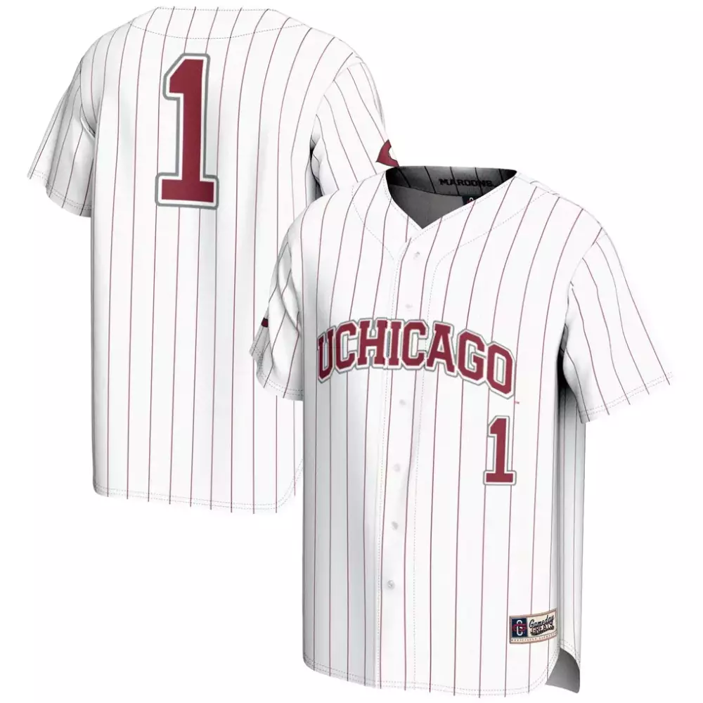 UChicago Maroons Gameday Greats Lightweight Baseball Jersey | White Fashion | Perfect for Young Fans | For Men, Women & Youth