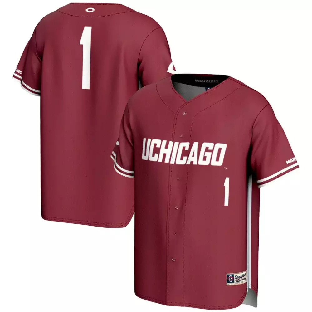 UChicago Maroons Gameday Greats Unisex Lightweight Collegiate Baseball Jersey | Maroon Fashion | Great for Game Day | For Men, Women & Youth