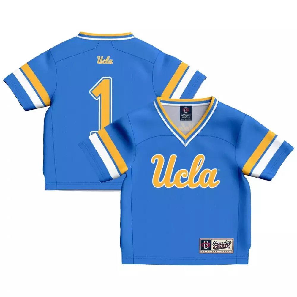 1 ucla bruins gameday greats toddler lightweight collegiate football fashion jersey blue