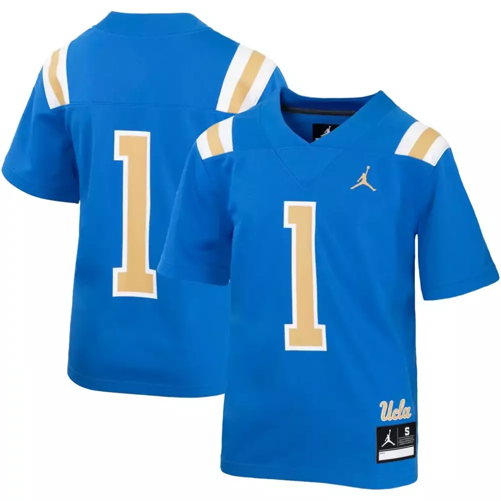 1 ucla bruins jordan brand youth untouchable football jersey blue