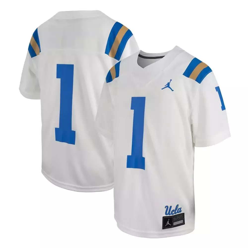 1 ucla bruins jordan brand youth untouchable football jersey blue