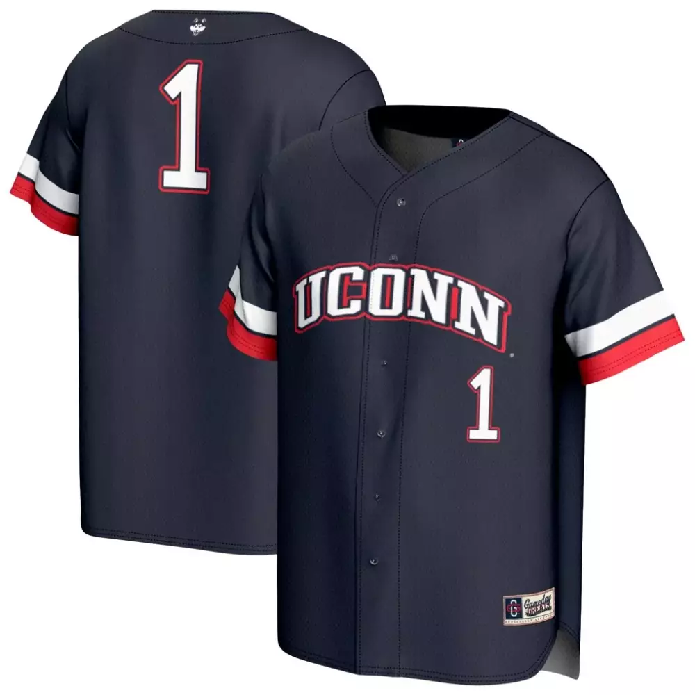 1 uconn huskies gameday greats toddler lightweight collegiate football fashion jersey navy