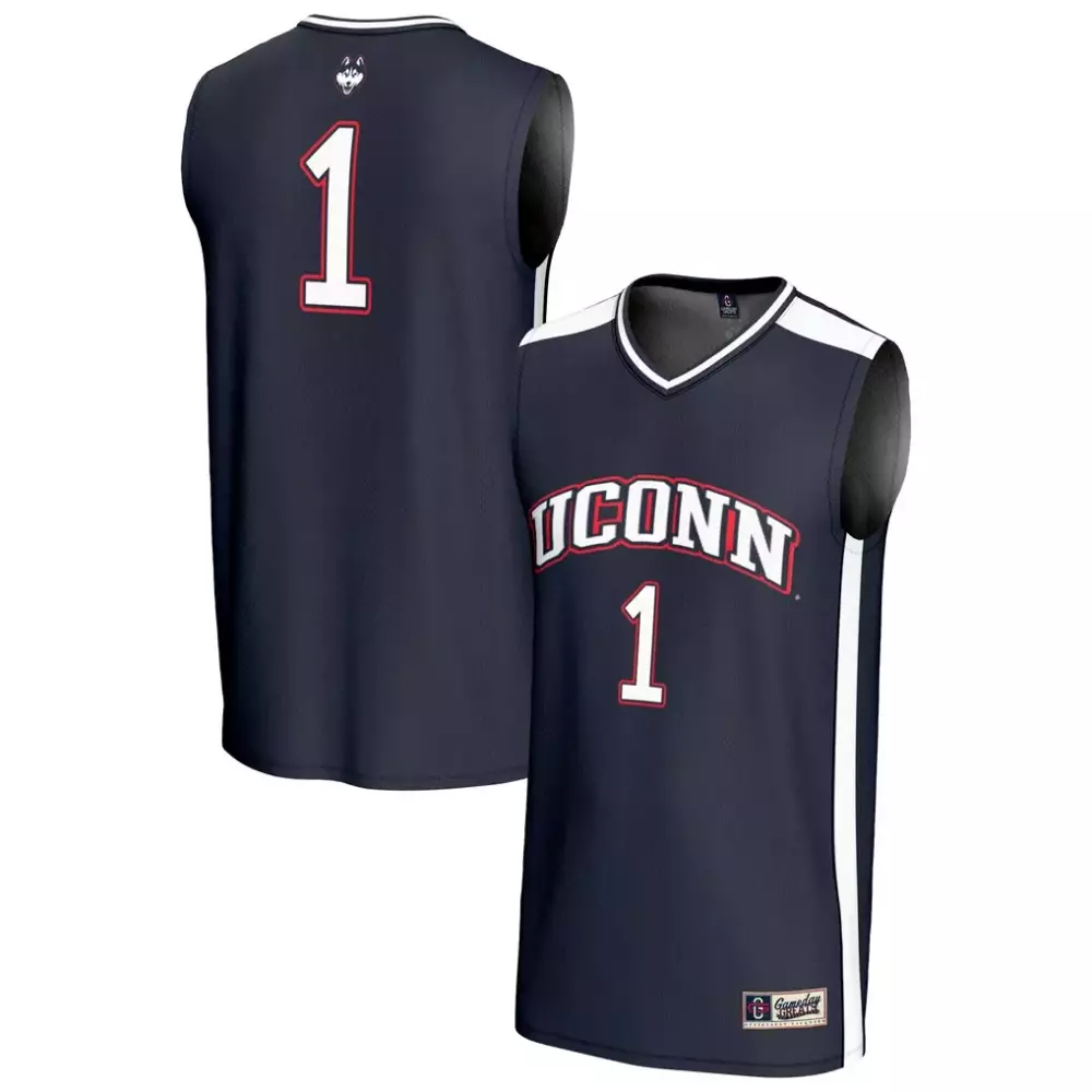1 uconn huskies gameday greats toddler lightweight collegiate football fashion jersey navy