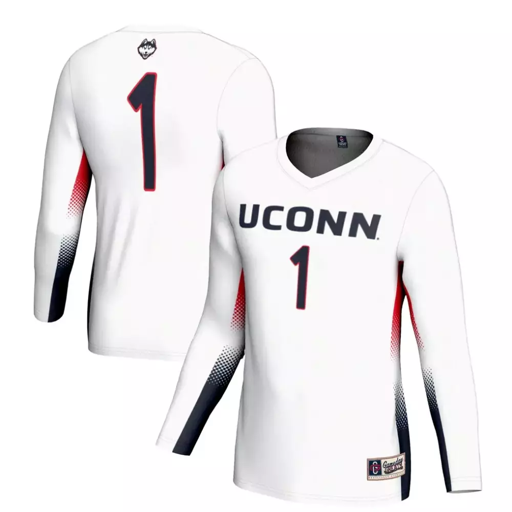 1 uconn huskies gameday greats youth lightweight women s volleyball jersey white