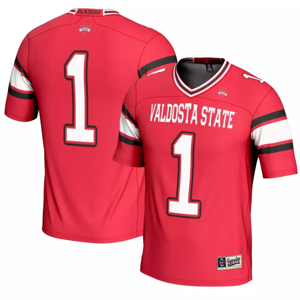 Valdosta State Blazers Gameday Greats Endzone Football Jersey | Red Edition | Fan Gear for Game Day | For Men, Women & Youth