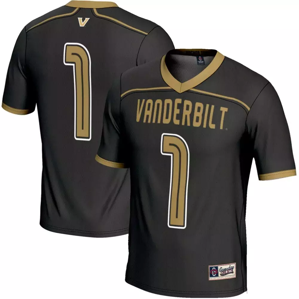 1 vanderbilt commodores gameday greats youth lightweight men s lacrosse jersey black