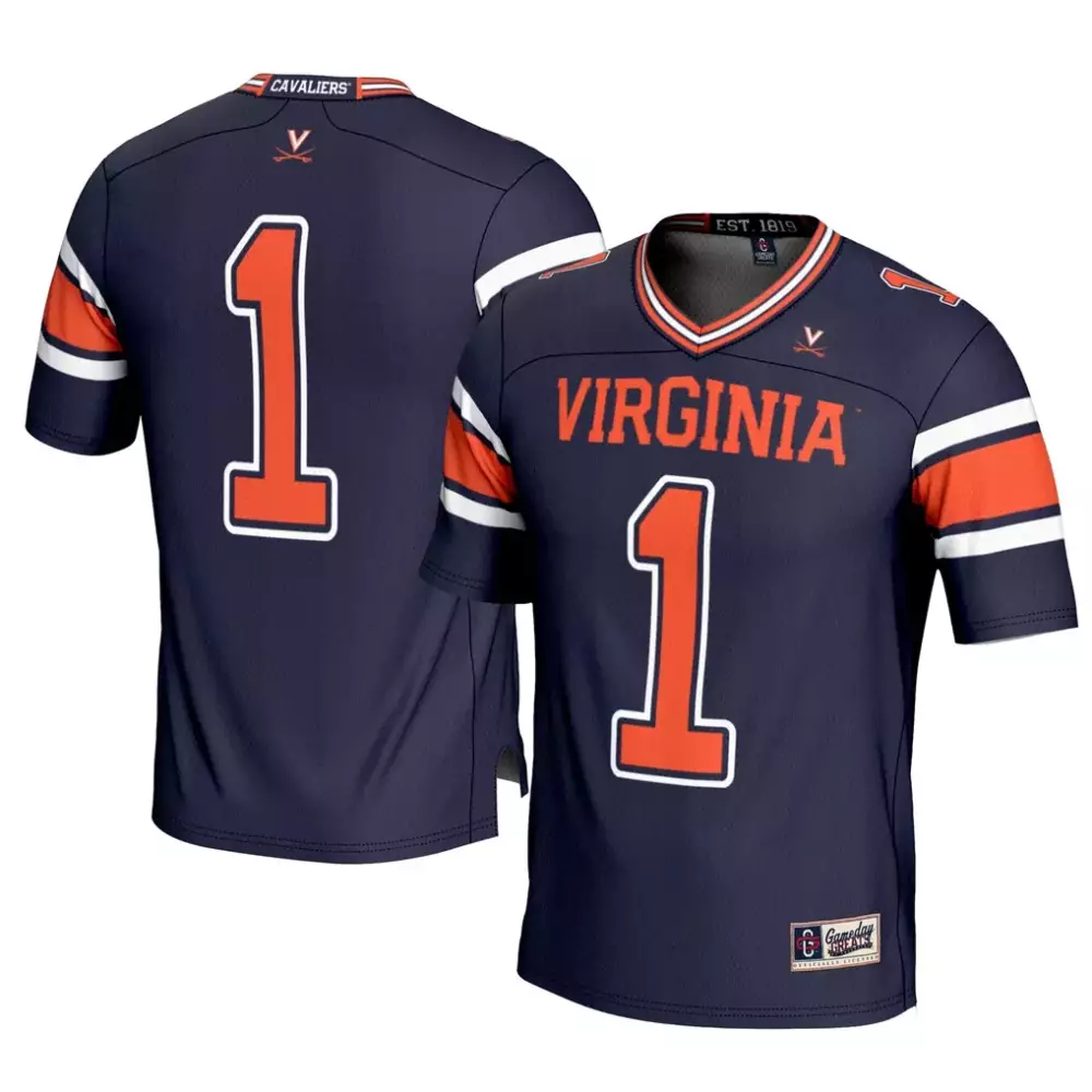Virginia Cavaliers Gameday Greats Football Jersey | Navy | For Men, Women & Youth