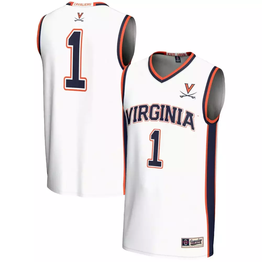 1 virginia cavaliers gameday greats lightweight basketball jersey black