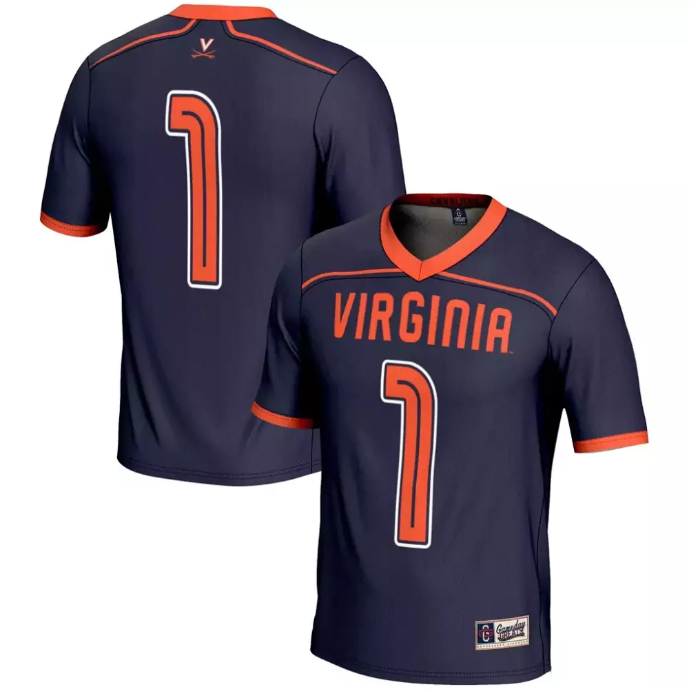 1 virginia cavaliers gameday greats lightweight basketball jersey black