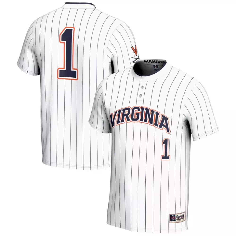 1 virginia cavaliers gameday greats unisex lightweight softball jersey navy