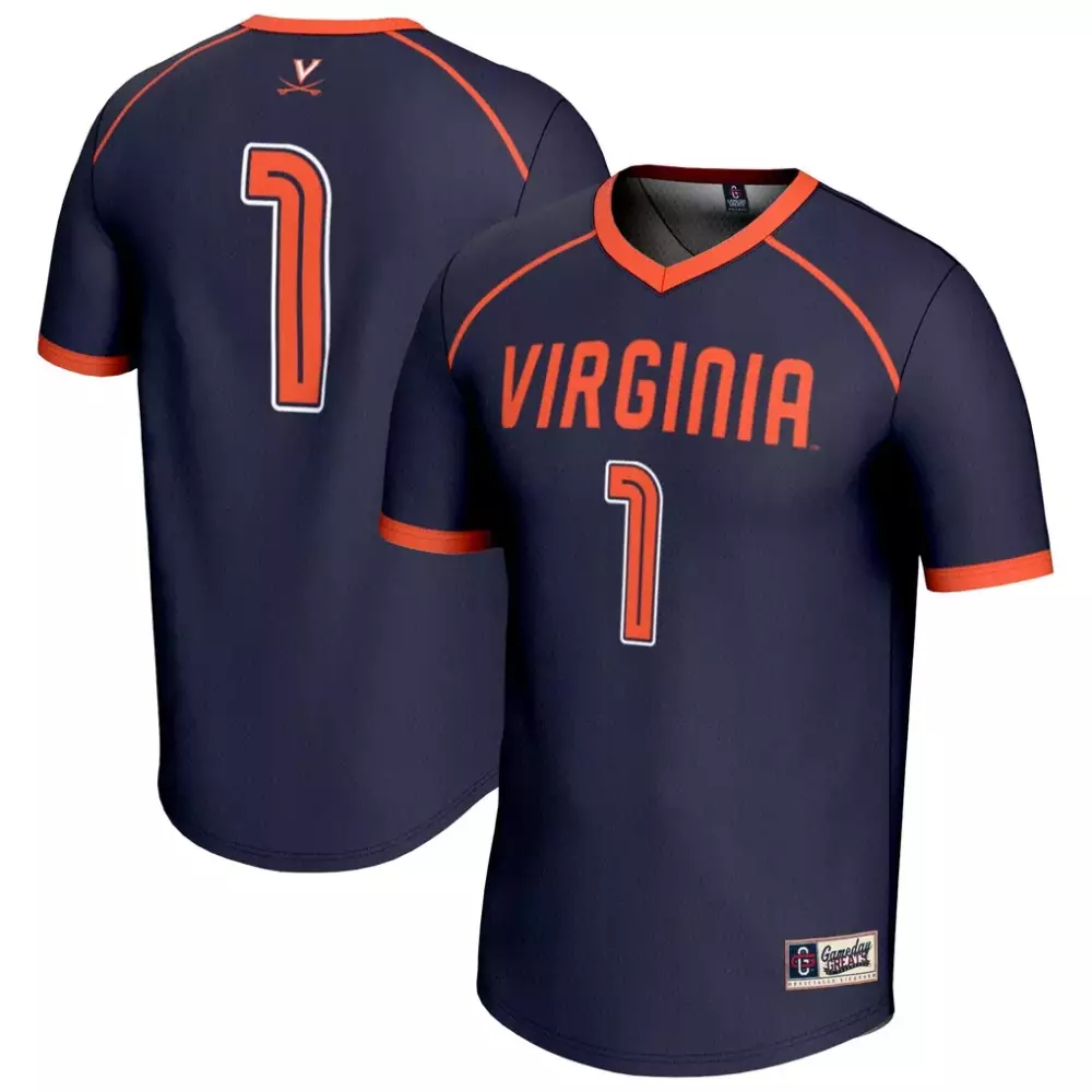 1 virginia cavaliers gameday greats youth lightweight softball jersey orange