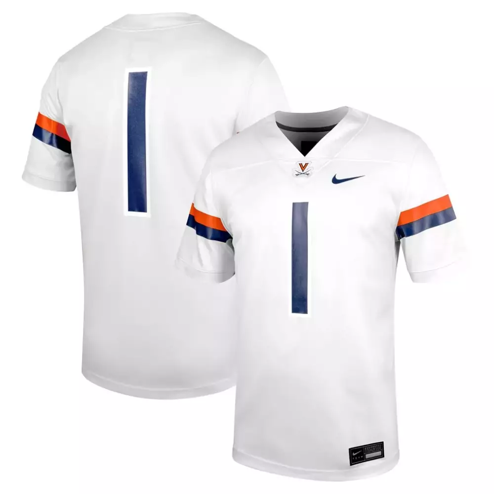 1 virginia cavaliers nike untouchable football jersey navy