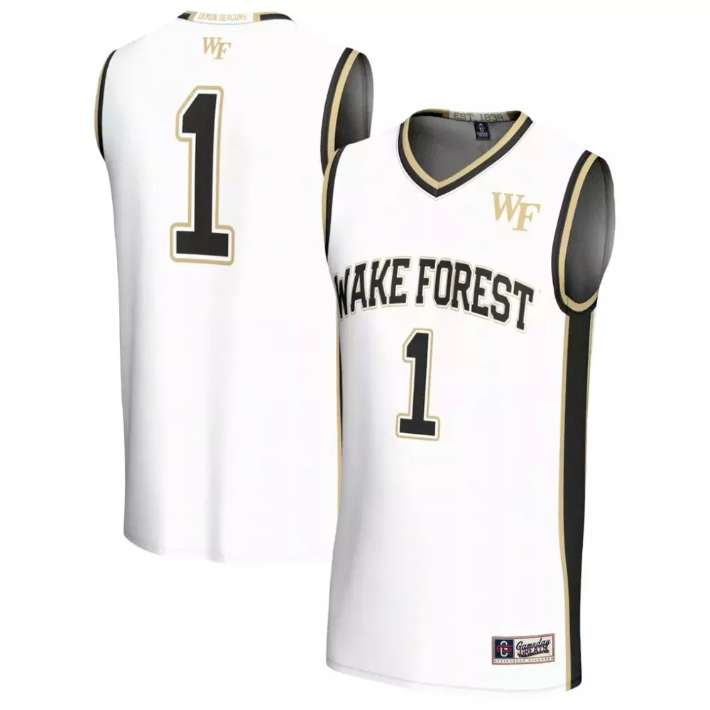 1 wake forest demon deacons gameday greats unisex collegiate football fashion jersey black