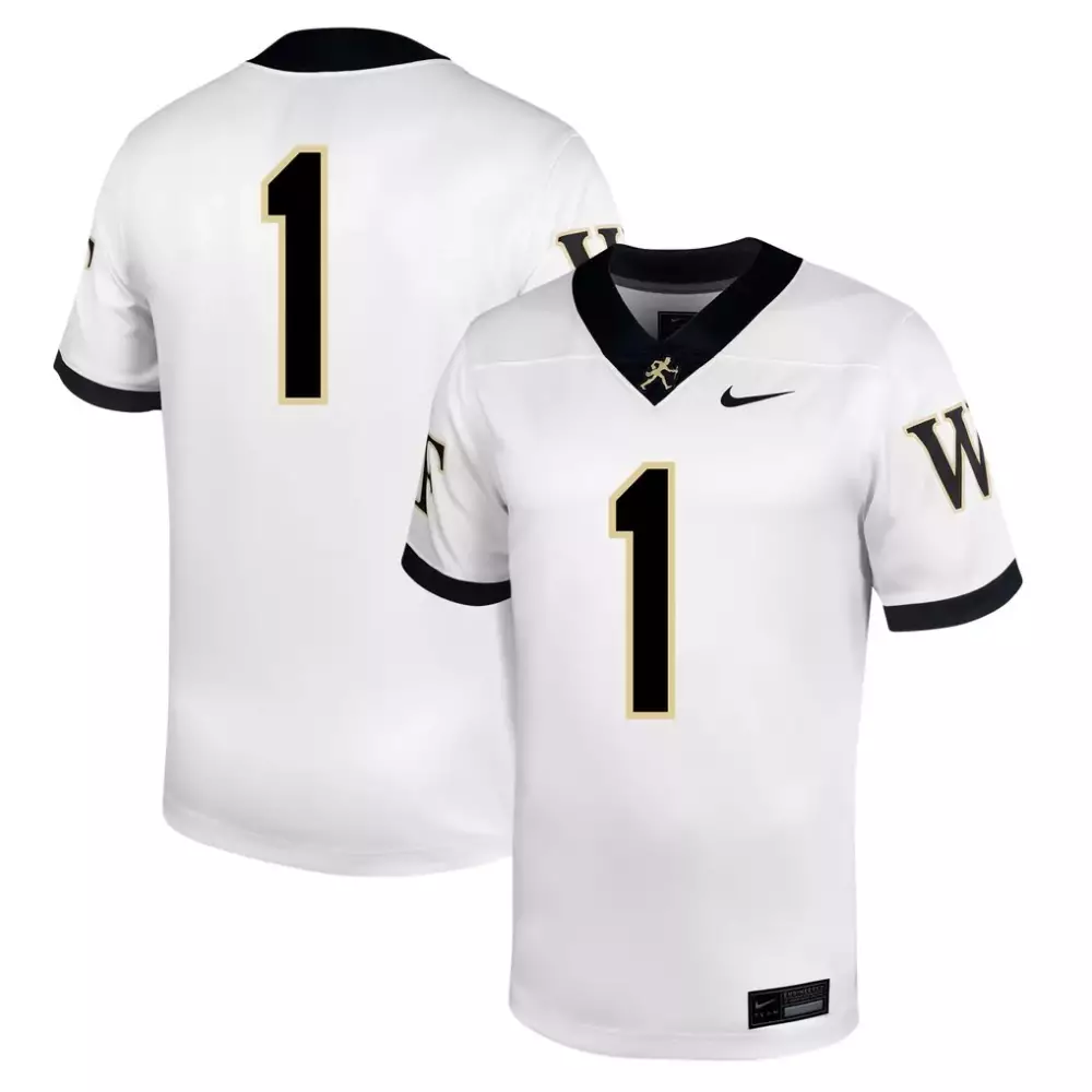 1 wake forest demon deacons gameday greats youth lightweight soccer fashion jersey black