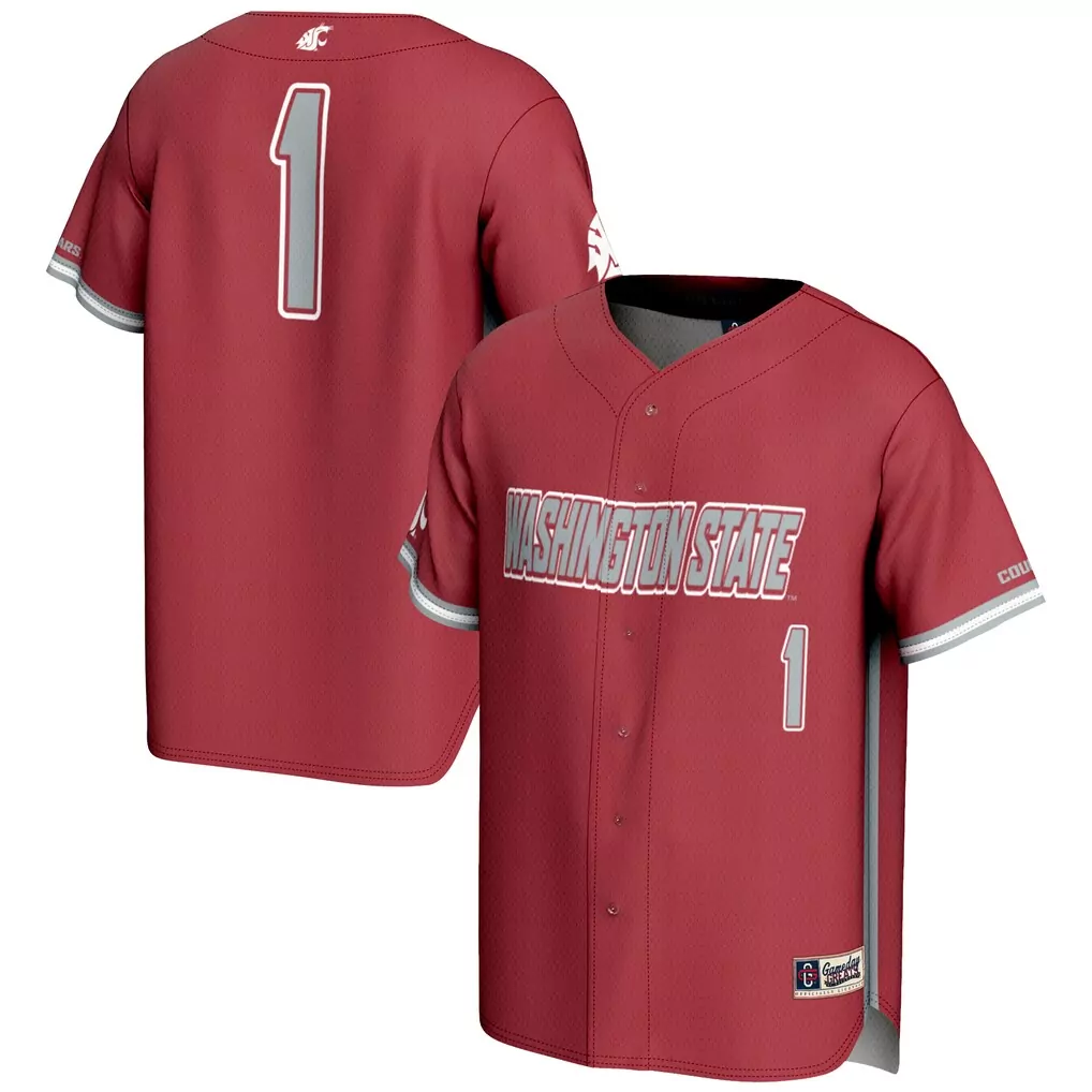 1 washington state cougars gameday greats football jersey crimson