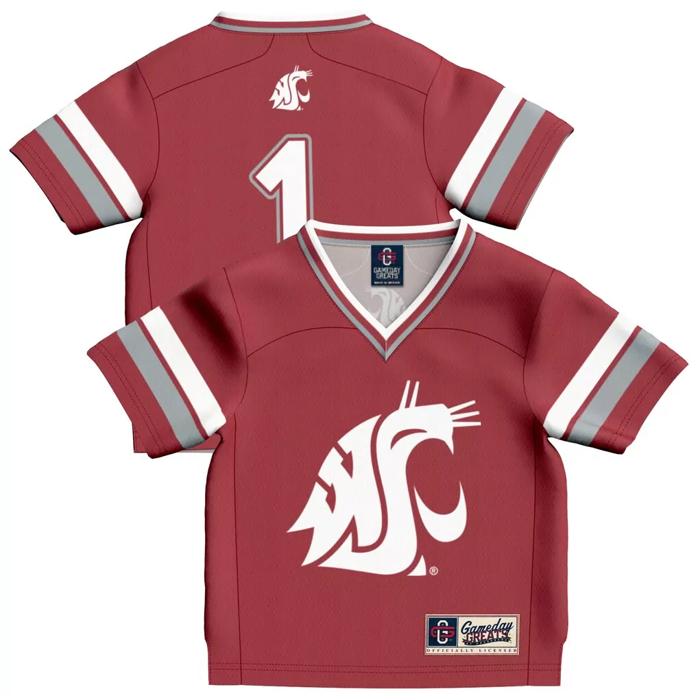 1 washington state cougars gameday greats lightweight basketball jersey black
