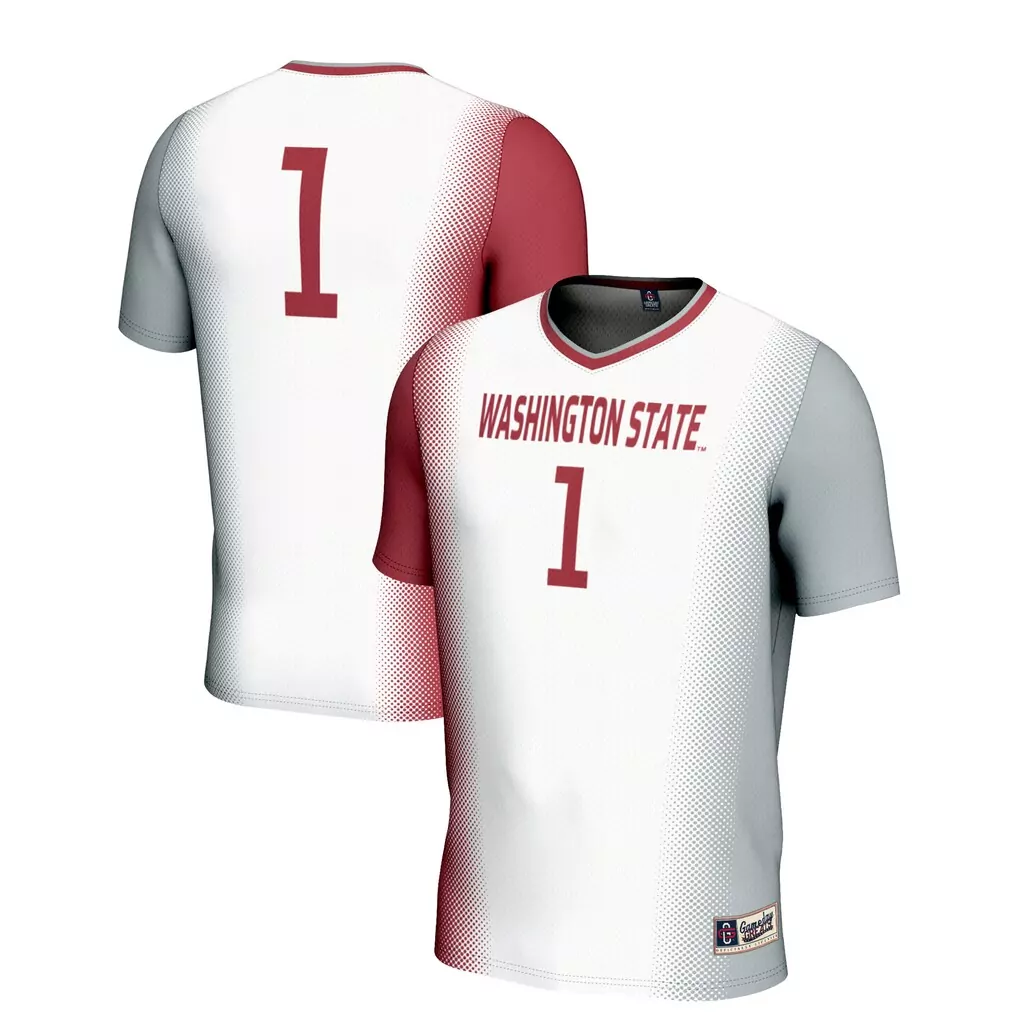 1 washington state cougars gameday greats unisex lightweight volleyball jersey white