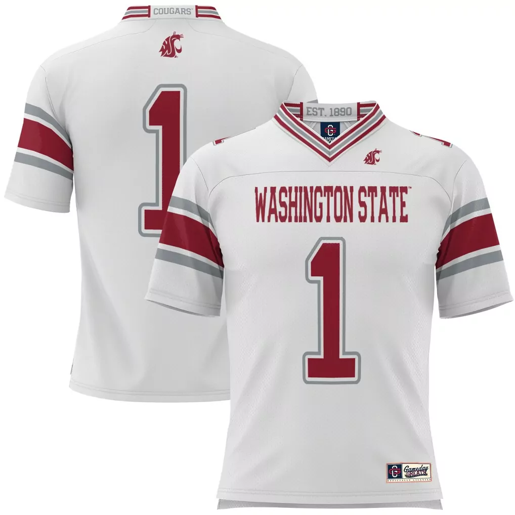 1 washington state cougars gameday greats youth football jersey black
