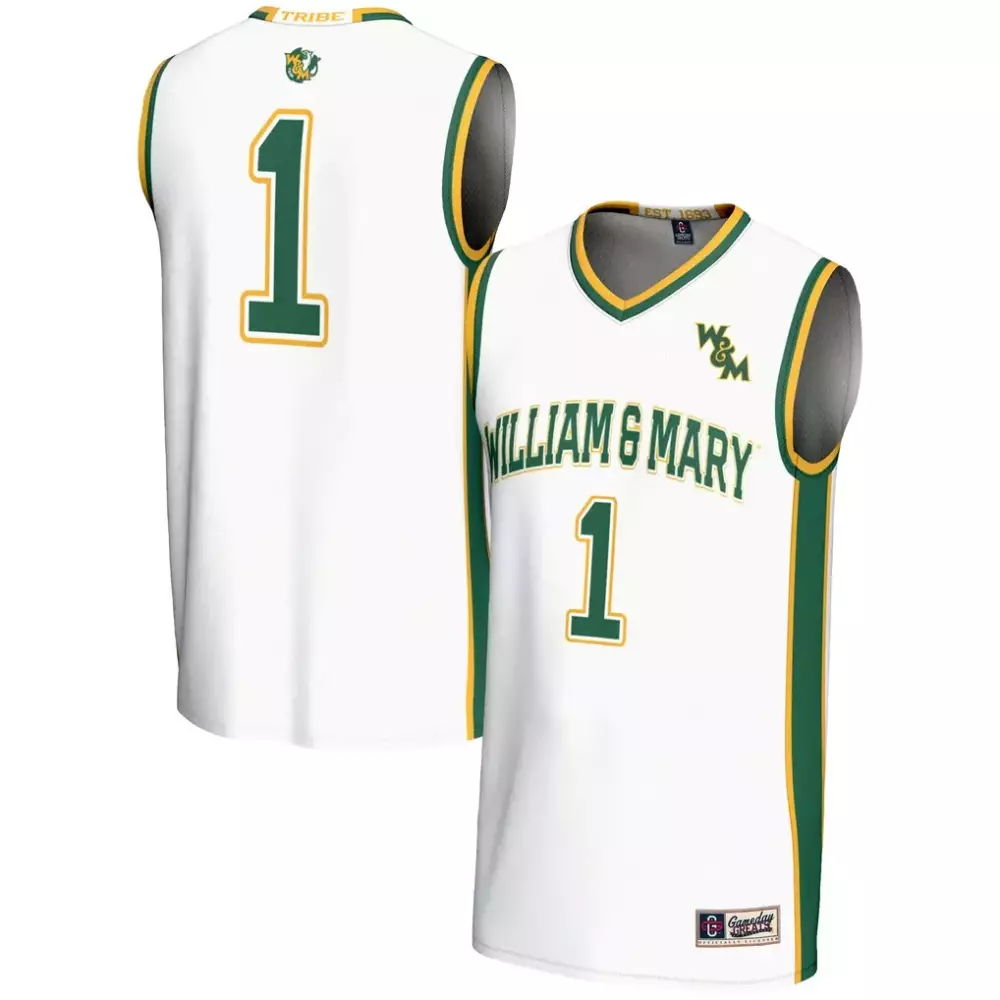 William & Mary Tribe Gameday Greats Youth Lightweight Basketball Jersey | White | Stylish Fan Gear for Men, Women & Youth