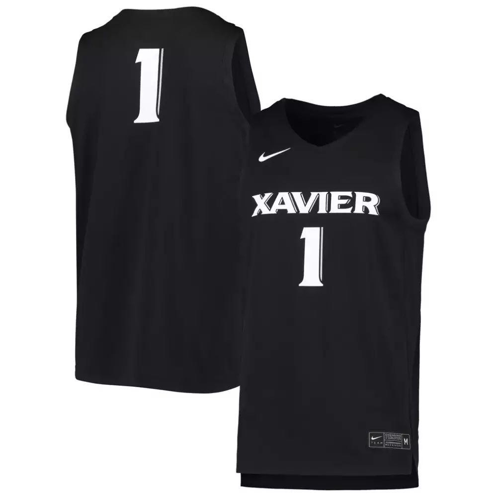 Xavier Musketeers 23 Nike Replica Basketball Jersey | Black | Essential Fan Gear for Game Day | For Men, Women & Youth